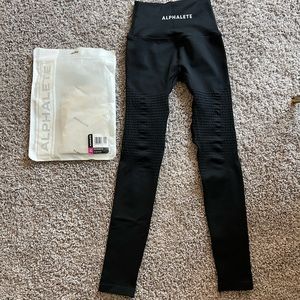 ALPHALETE NWT high waisted black leggings